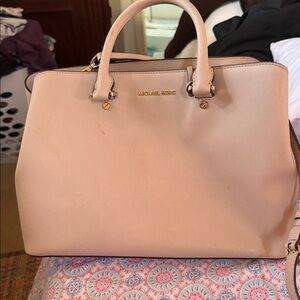 Michael Kors Cream Satchel Bag